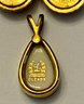 Lenox 12kt Gold FILLED And Porcelain Pendant And Earrings