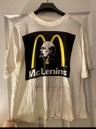 Vintage McLenin's TShirt McDonalds Parody, From Russia With Love On Back