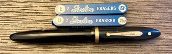 Vintage Sheaffer Pen And Erasers