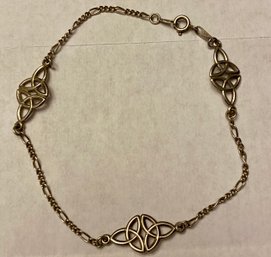 Sterling Celtic Knot Anklet/Bracelet