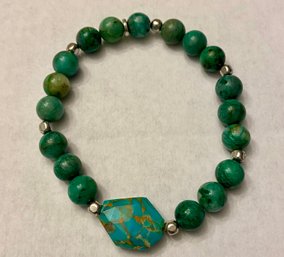 Generation Gems Turquoise Snd Sterling Bracelet