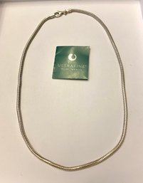 Milor Ultrafine Sterling Silver Snake Type Necklace