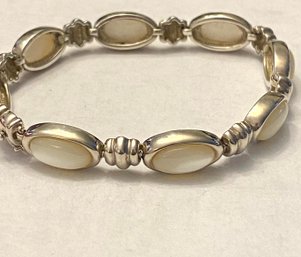 Sterling And Mother Of Pearl Bracelet