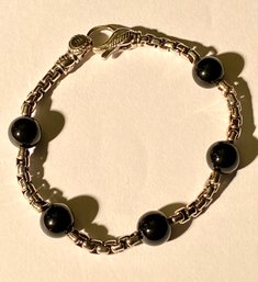Jai John Hardy Sterling Bracelet With Black Beads