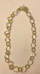 CLL Sterling And Brass Link Necklace