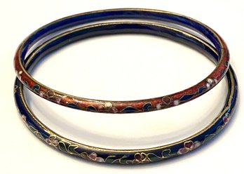 Set Of Two Cloisenne Bangles