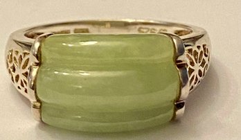 Sterling And Jade Ring