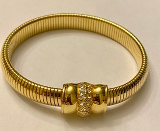 Joan Rivers Gold Toned Rhinestone Bracelet