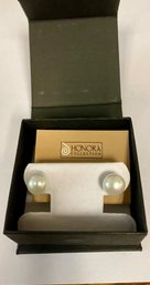 Honora Pearl And Sterling Silver Stud Earrings