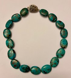 Whitney Kelly Sterling Silver And Turquoise Chunky Necklace