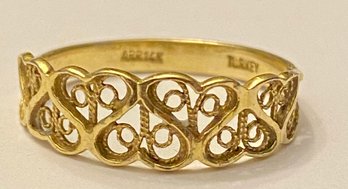 14kt Gold Scrollwork Ring