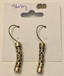 Sterling Tubular Articulated Earrings