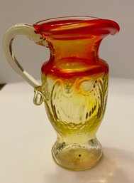 Vintage Kanawha Amberina Glass Mini Vase Bicentennial Eagle