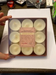 Bath & Body Works Aromatherapy Sensual JASMINE VANILLA Set Of 9 TeaLight Candles