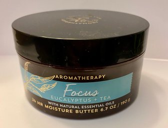 Bath And Body Works Aromatherapy FOCUS Eucalyptus Tea Moisture Butter Body Cream 6.7 Oz