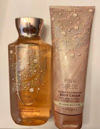 Bath And Body Works Pink Suede Lot