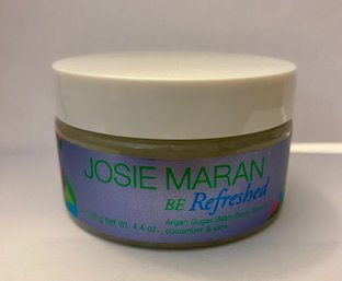 Josie Maran Argan Sugar Balm Body Scrub Cucumber& Aloe 4.4oz