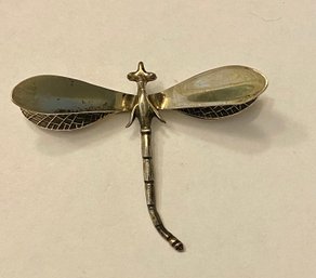 Sterling Dragonfly Brooch