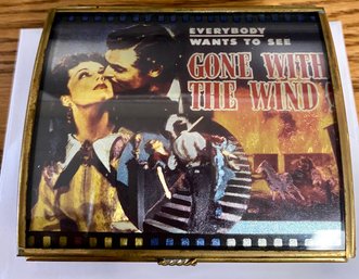 Vintage Enesco Gone With The Wind Music Box -Tara's Theme-Brass