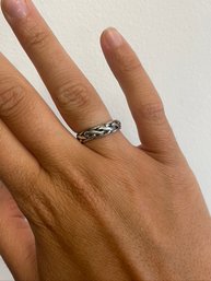 Celtic Braid Sterling Silver Vintage Ring Band Size 5.75