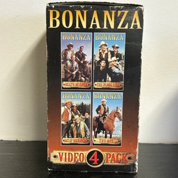 Bonanza Video 4 Pack Death At Dawn Blood Line Day Of Beckoning The Ape VHS Michael Landon