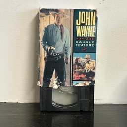 John Wayne Matinee Double Feature 2 The Lonely Trail Three Texas Steers VHS