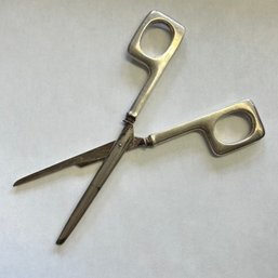 Antique Sterling Silver Scissors Stamped Makers Mark