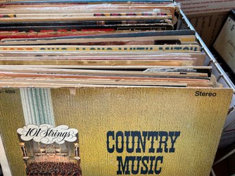 Large Lot Of Vintage Vinyl Records Country And More