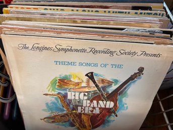 Large Lot Of Vintage Vinyl Records Showtunes And More