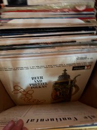 Large Box Of Vintage Vinyl Records