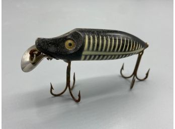 Vintage Heddon River Runt Spook Sinker Black Gold