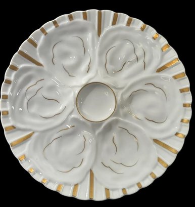 BEAUTIFUL MID CENTURY JAPANESE OYSTER PLATE