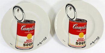 REALLY COOL PAIR OF ANDY WARHOL PLATES SIGNED AND NUMBERED