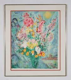 VINTAGE MARC CHAGALL LITHOGRAPH EXHIBITION POSTER