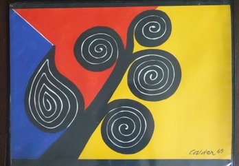 VINTAGE ORIGINAL 1969 ALEXANDER CALDER LITHOGRAPH