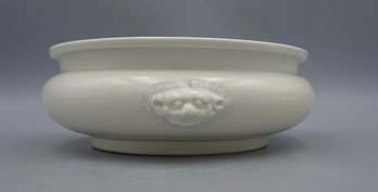 VINTAGE CHINESE PORCELAIN BLANC DE CHINE FOO DOG CENSER BOWL