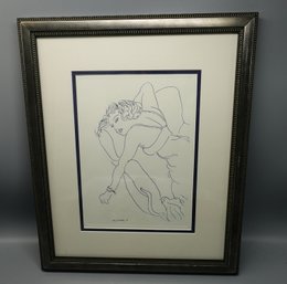 HENRI MATISSE SIGNED MIXED MEDIA ETCHING 1941