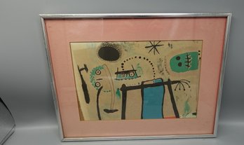 VINTAGE MIRO LITHOGRAPH FRAMED