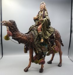 LARGE DEPARTMENT 56 WISEMAN ON CAMEL STATUE CHRISTMAS NATIVITY FIGURE