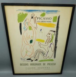 FRAMED 1962 SIGNED PICASSO VALLAURIS POSTER