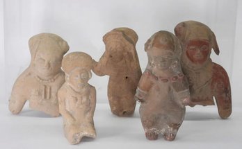 LOT OF PRE COLUMBIAN POTTERY SCULPTURE STATUES