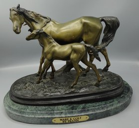 FRENCH CHRISTOPHE FRATIN LARGE SIGNED BRONZE HORSE SCULPTURE STATUE