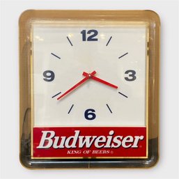 REALLY COOL VINTAGE  BUDWEISER ADVERTISING CLOCK