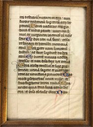 ANTIQUE 1400 ILLUMINATED MEDIEVAL CHRISTIANITY  BREVIARY