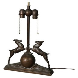 ANTIQUE 1920s ART DECO TABLE LAMP