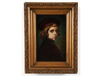 ANTIQUE OIL ON BOARD PAINTING OF A DUTCH BOY