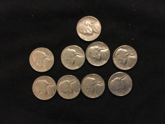 Lot Of 9 Jefferson Nickels