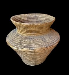 Old Native American Woven Basket Missing Bottom