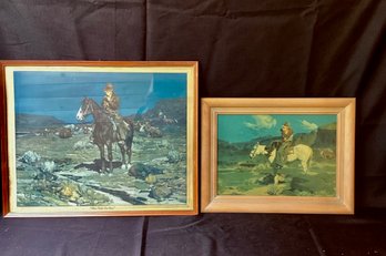 Lot Of 2 Western Prints When Nights Are Long