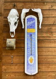 Vintage Metal Packard Thermometer